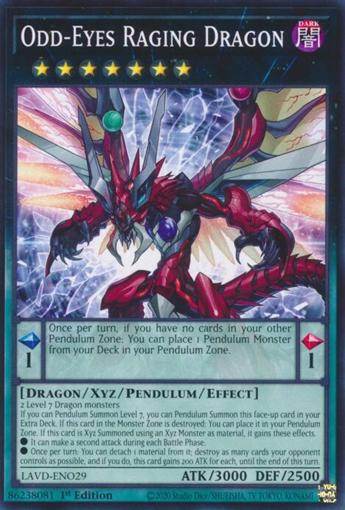 Odd-Eyes Raging Dragon (LAVD-ENO29) - Common