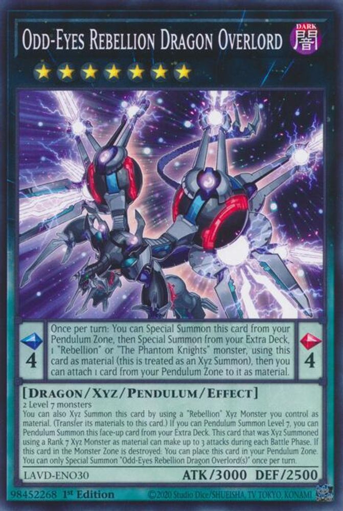 Odd-Eyes Rebellion Dragon Overlord (LAVD-ENO30) - Common