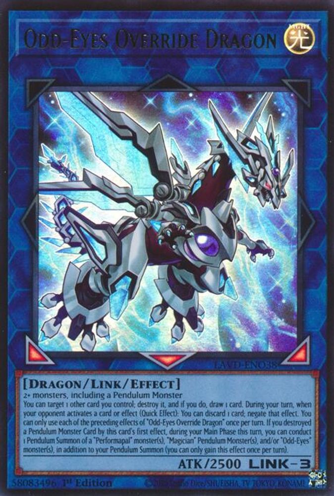Odd-Eyes Override Dragon (LAVD-ENO38) - Ultra Rare