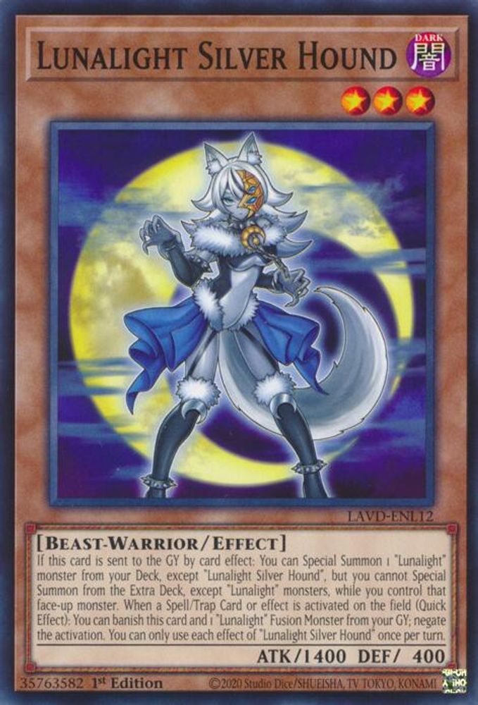 Lunalight Silver Hound (LAVD-ENL12) - Common