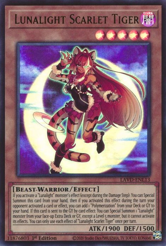 Lunalight Scarlet Tiger (LAVD-ENL13) - Ultra Rare