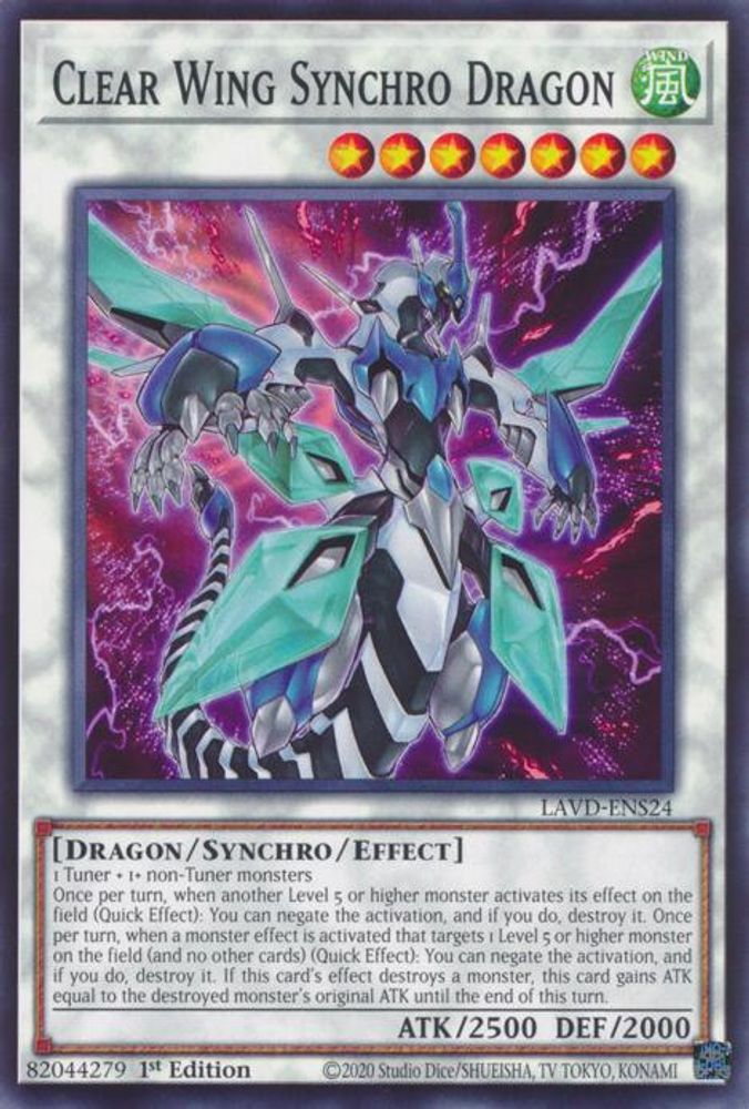 Clear Wing Synchro Dragon (LAVD-ENS24) - Common