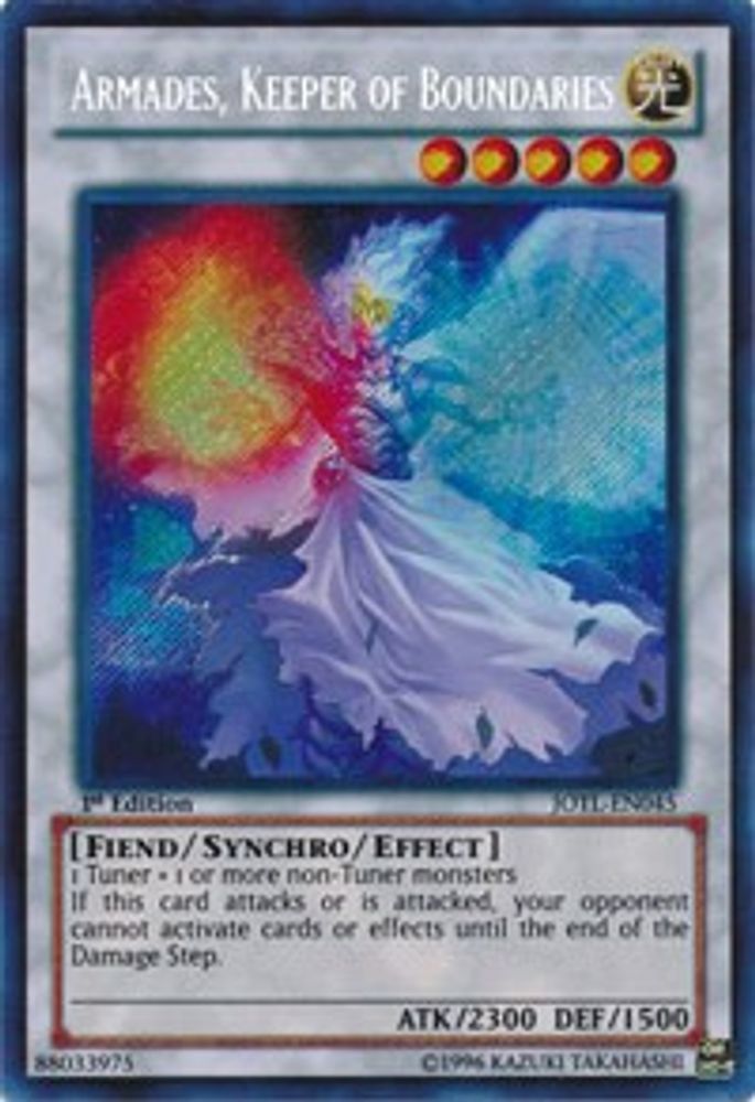 Armades, Keeper of Boundaries (JOTL-EN045) - Secret Rare