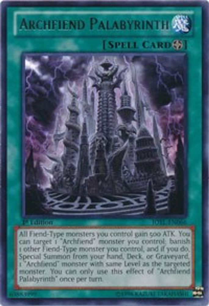 Archfiend Palabyrinth (JOTL-EN066) - Rare