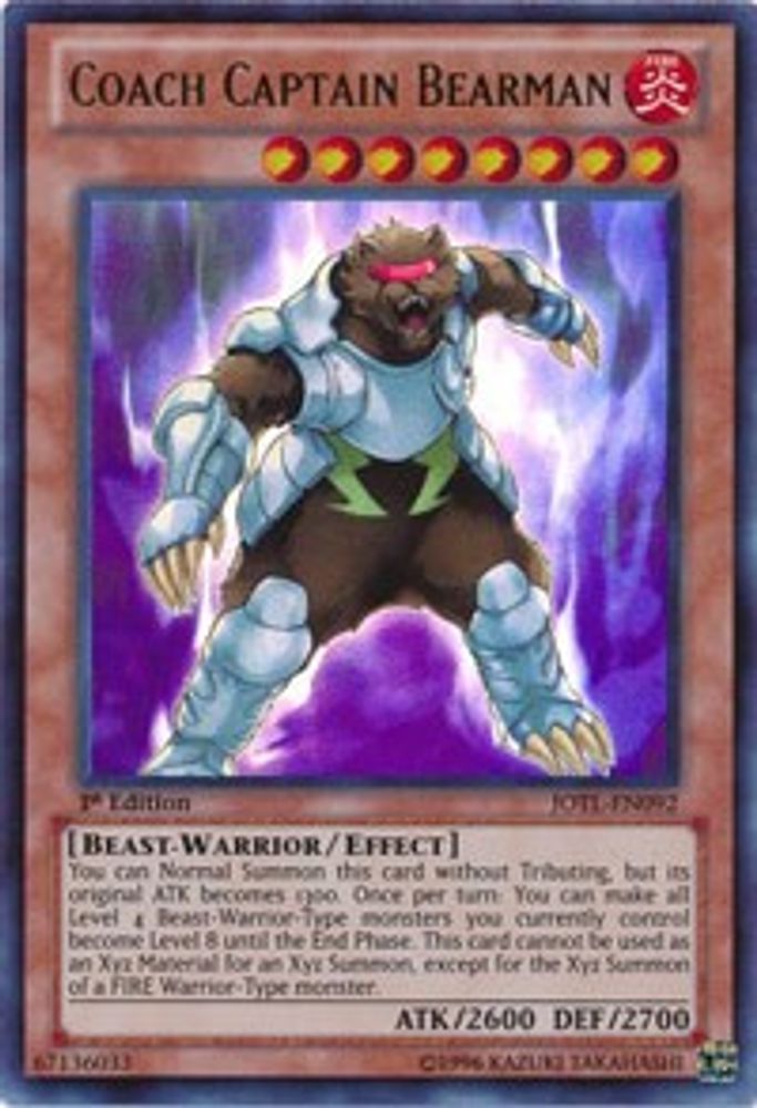 Coach Captain Bearman (JOTL-EN092) - Ultra Rare