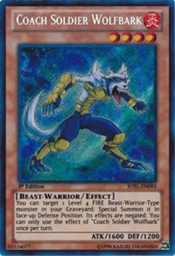 Entraîneur Soldat Wolfbark [JOTL-EN093] Secret Rare 