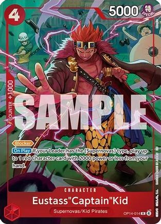 Eustass"Captain"Kid (One Piece Card Game Illustration Box Vol. 8) (OP14-014) - Rare