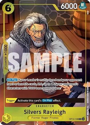 Silvers Rayleigh (One Piece Card Game Illustration Box Vol. 7) (OP14-108) - Rare