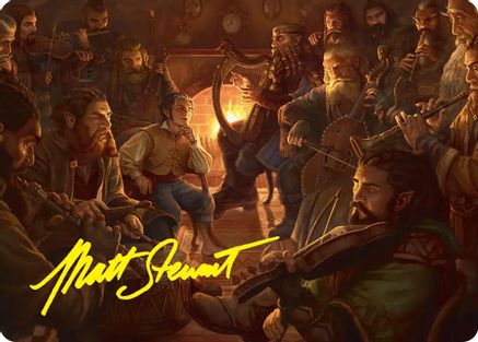 An Unexpected Party Art Card (Gold-Stamped Signature) (ASHOB-006) - Art Series: The Hobbit