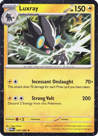 Luxray (Cosmos Holo) 028/088  - Holofoil - Rare