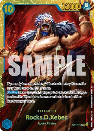 Rocks.D.Xebec (118) (OP17-118) - Secret Rare