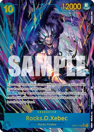 Rocks.D.Xebec (118) (Alternate Art) (OP17-118) - Secret Rare
