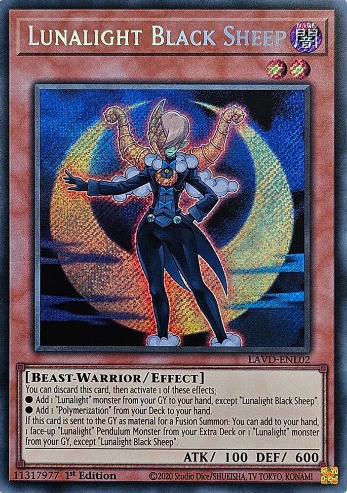Lunalight Black Sheep (Secret Rare) (LAVD-ENL02) - Secret Rare