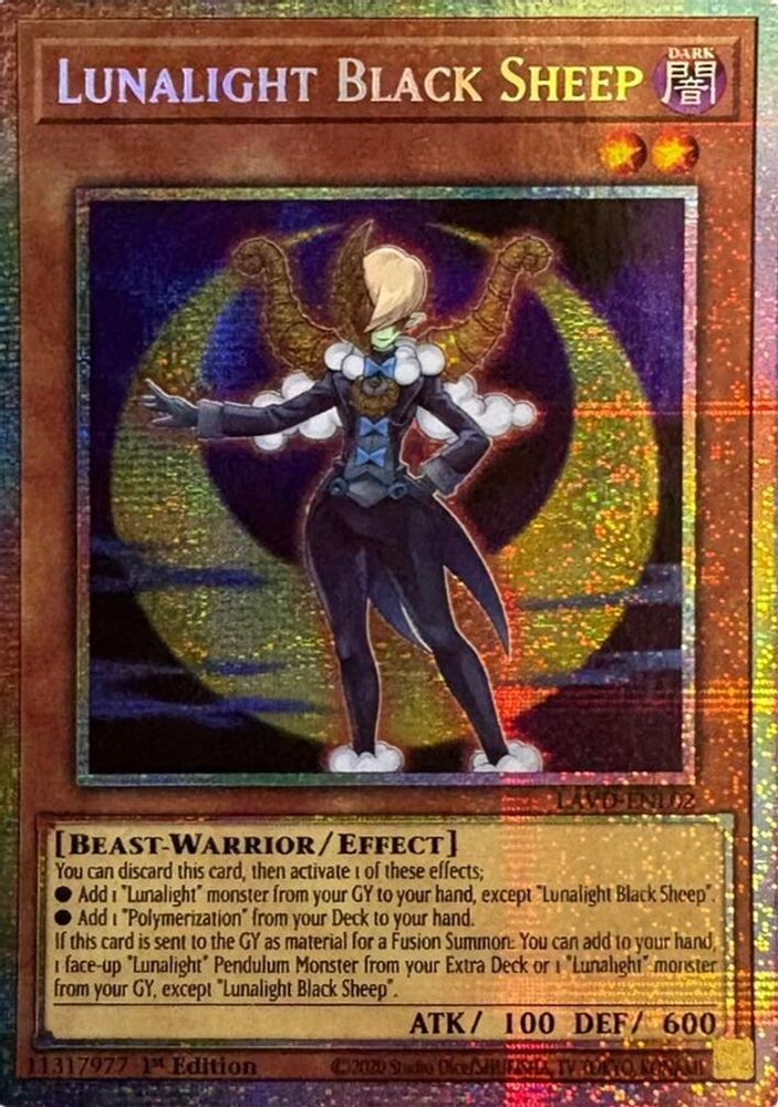 Lunalight Black Sheep (Starlight Rare) (LAVD-ENL02) - Starlight Rare