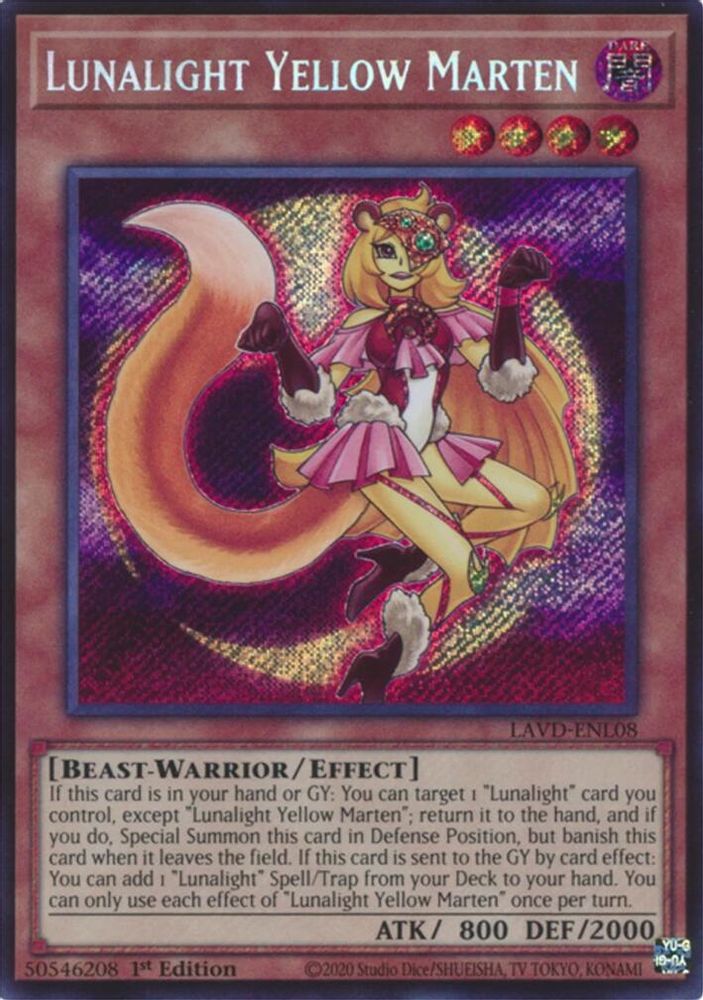 Lunalight Yellow Marten (Secret Rare) (LAVD-ENL08) - Secret Rare