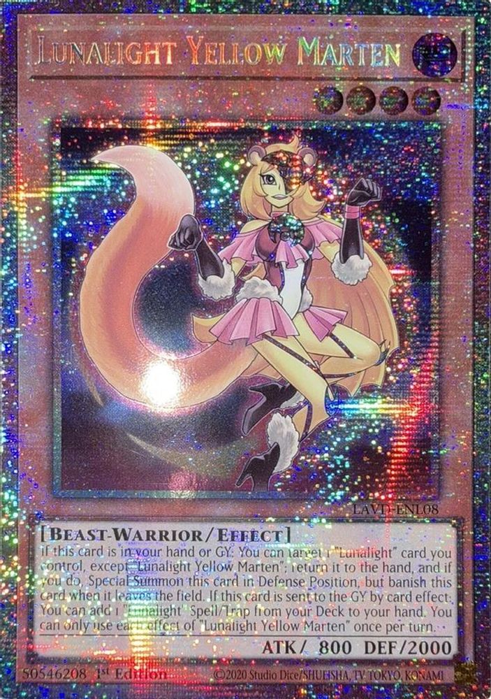 Lunalight Yellow Marten (Starlight Rare) (LAVD-ENL08) - Starlight Rare