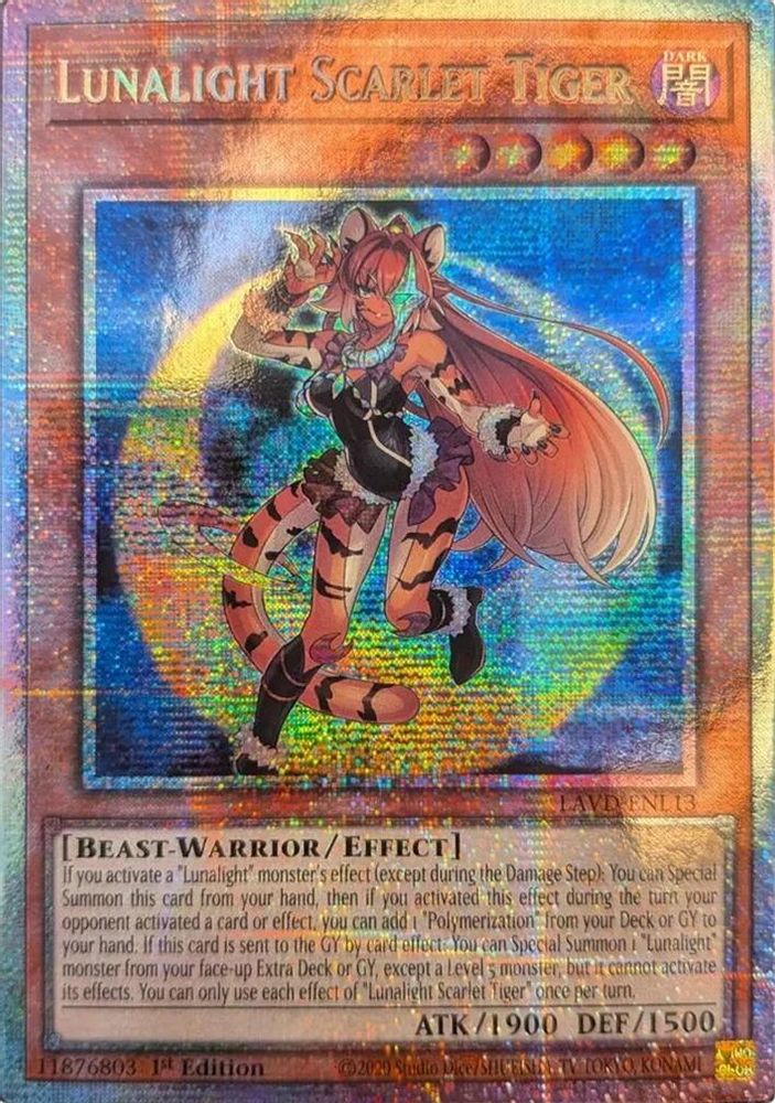 Lunalight Scarlet Tiger (Starlight Rare) (LAVD-ENL13) - Starlight Rare