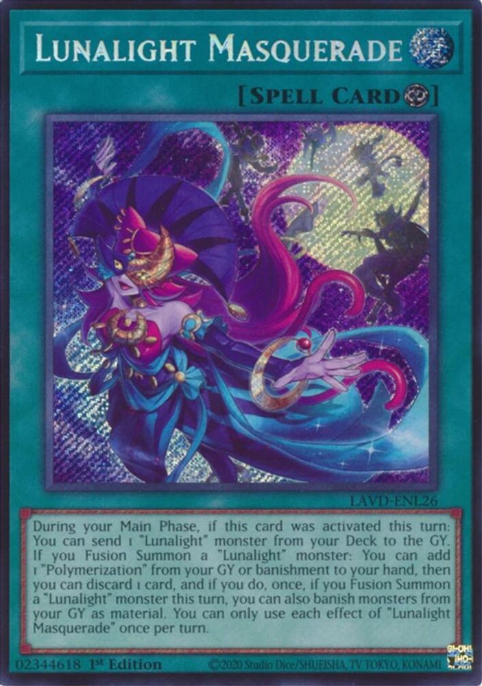 Lunalight Masquerade (Secret Rare) (LAVD-ENL26) - Secret Rare