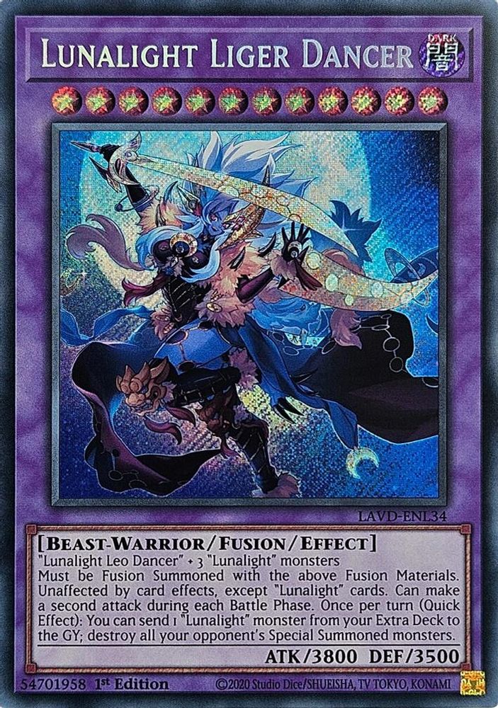 Lunalight Liger Dancer (Secret Rare) (LAVD-ENL34) - Secret Rare