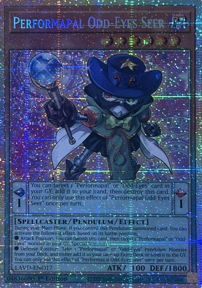 Performapal Odd-Eyes Seer (Starlight Rare) (LAVD-ENO17) - Starlight Rare