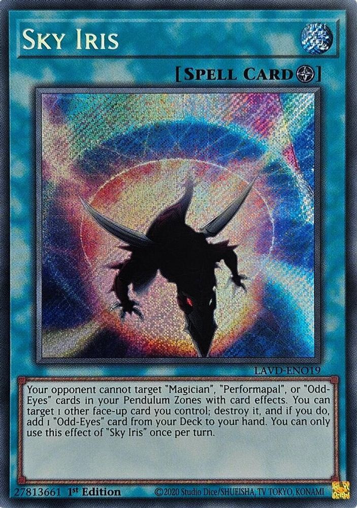 Sky Iris (Secret Rare) (LAVD-ENO19) - Secret Rare