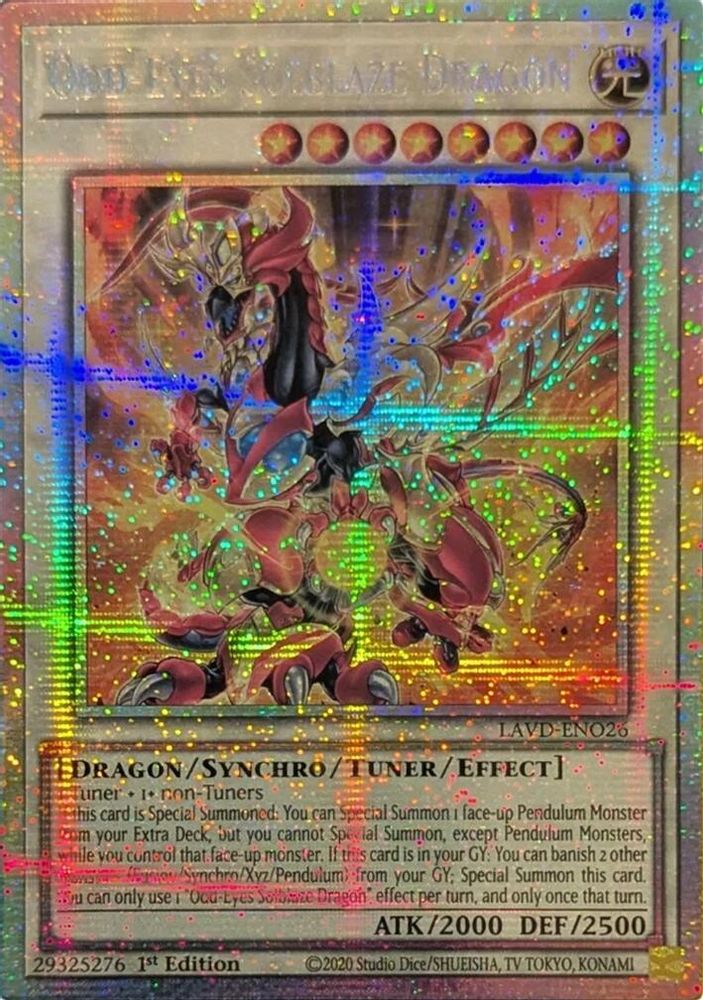 Odd-Eyes Solblaze Dragon (Starlight Rare) (LAVD-ENO26) - Starlight Rare