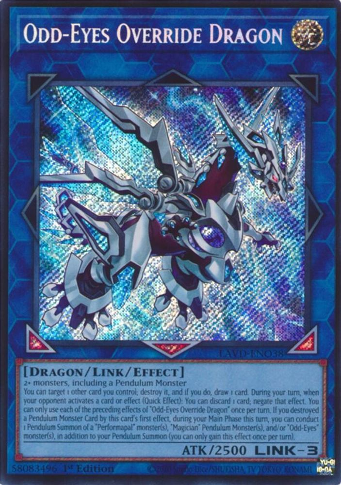 Odd-Eyes Override Dragon (Secret Rare) (LAVD-ENO38) - Secret Rare