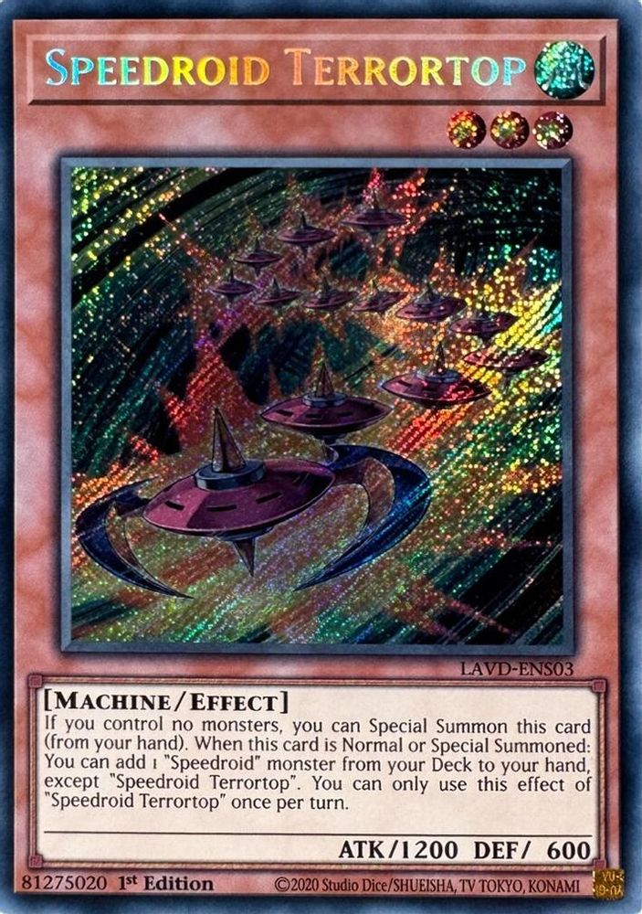 Speedroid Terrortop (Secret Rare) (LAVD-ENS03) - Secret Rare