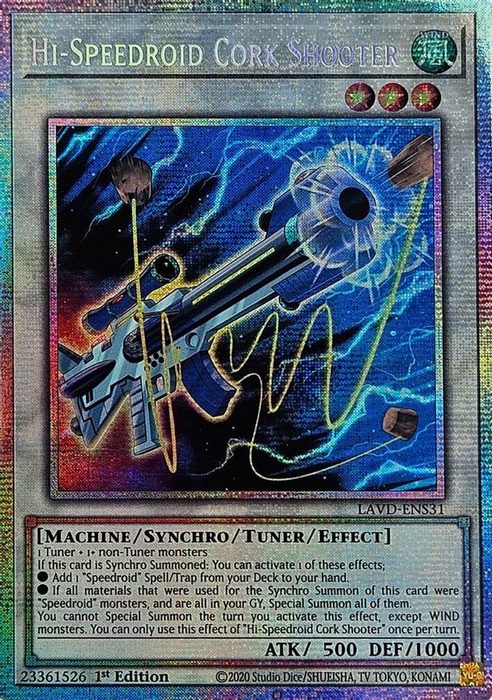 Hi-Speedroid Cork Shooter (Starlight Rare) (LAVD-ENS31) - Starlight Rare