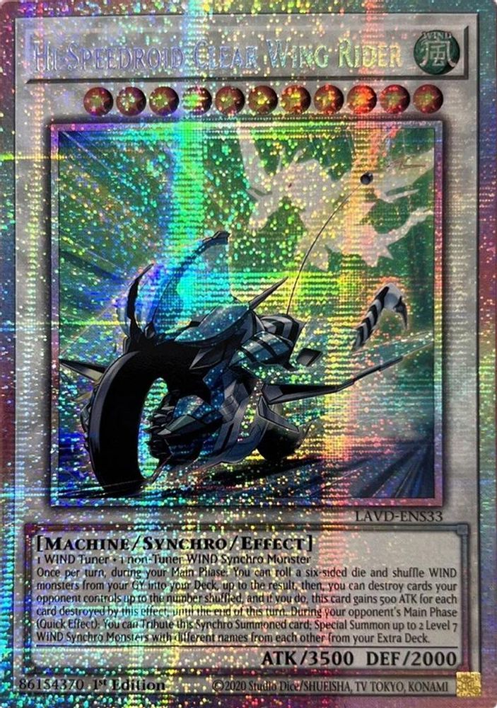 Hi-Speedroid Clear Wing Rider (Starlight Rare) (LAVD-ENS33) - Starlight Rare