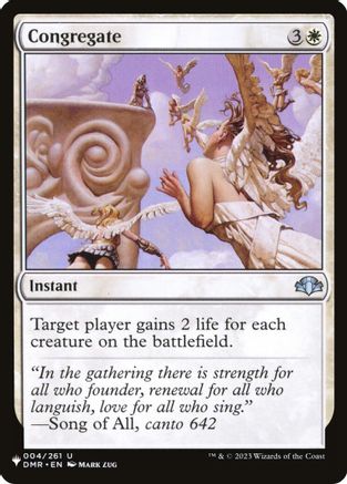 Congregate (DMR) (LIST-004) - The List Reprints
