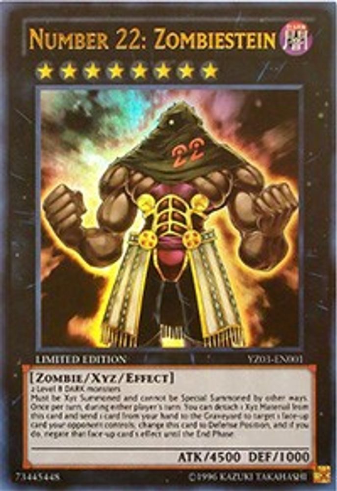 Number 22: Zombiestein (YZ03-EN001) - Ultra Rare