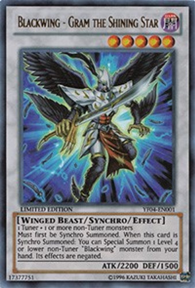 Blackwing - Gram the Shining Star (YF04-EN001) - Ultra Rare