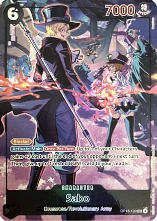 Sabo (120) (English Version 3rd Anniversary Set) (OP13-120) - Secret Rare