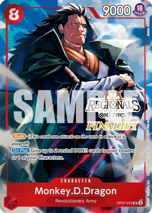 Monkey.D.Dragon (Regionals Finalist Card Set 26-27 Vol.2) (OP07-015) - Super Rare