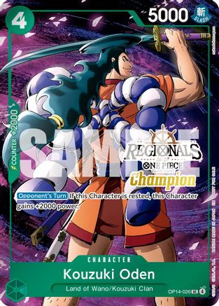 Kouzuki Oden (Regionals Champion Card Set 26-27 Vol.2) (OP14-026) - Uncommon