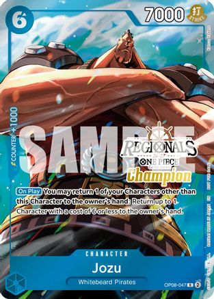 Jozu (Regionals Champion Card Set 26-27 Vol.2) (OP08-047) - Rare