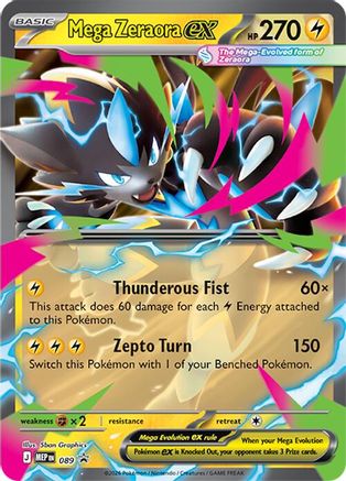 Mega Zeraora ex 089  - Holofoil - Promo