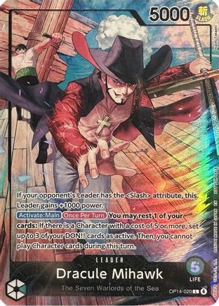 Dracule Mihawk (2026 PSA Magazine Promo) (OP14-020) - Leader