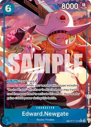 Edward.Newgate (040) (TR) (OP17-040) - Treasure Rare