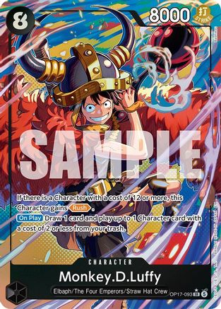 Monkey.D.Luffy (093) (Alternate Art) (OP17-093) - Super Rare