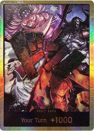 DON!! Card (Alternate Art) (The Four Emperors) (Gold) - DON!!