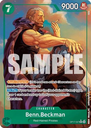 Benn.Beckman (Alternate Art) (OP17-027) - Rare