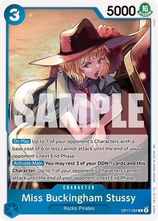 Miss Buckingham Stussy (OP17-054) - Rare