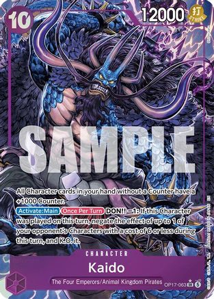 Kaido (063) (Alternate Art) (OP17-063) - Super Rare