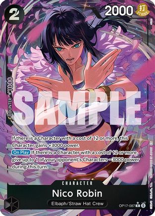 Nico Robin (Alternate Art) (OP17-087) - Rare