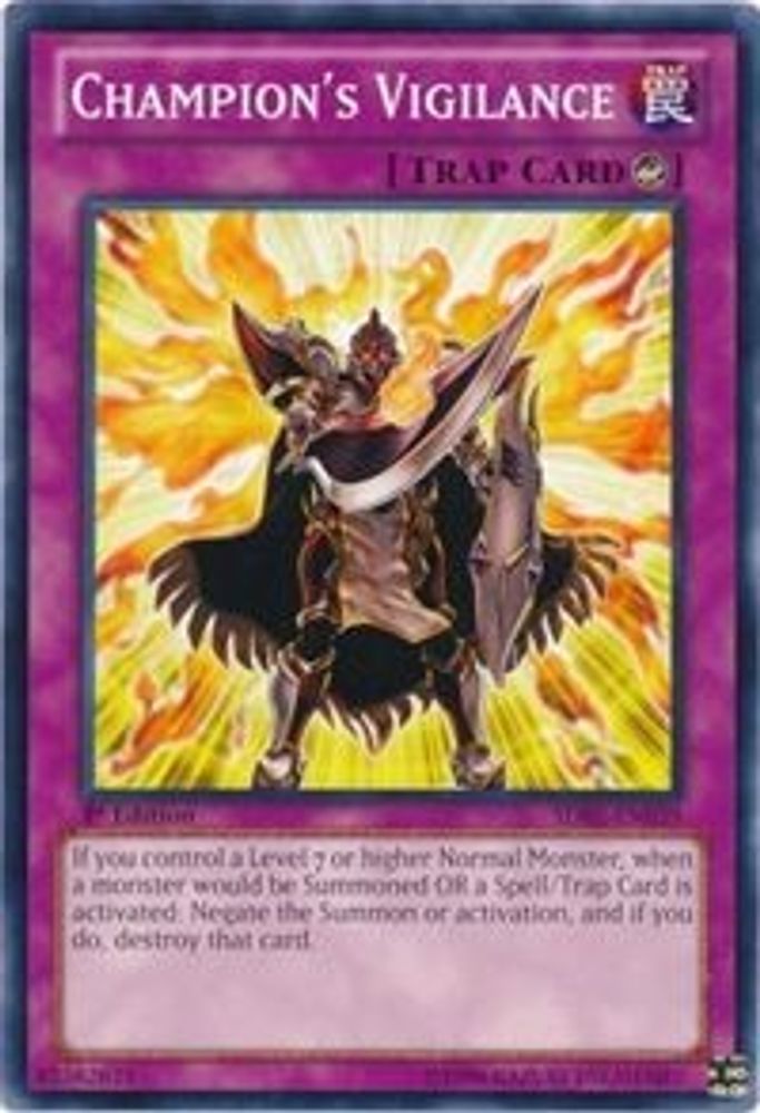 Champion's Vigilance (SDBE-EN039) - Common
