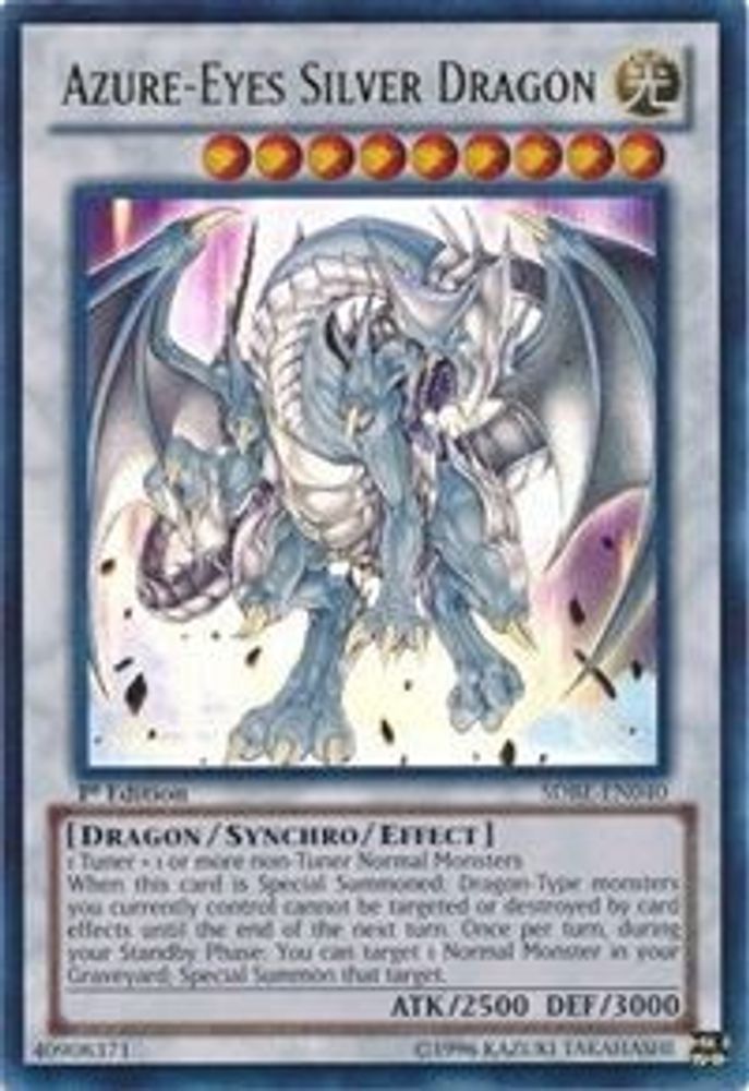 Dragon d'argent aux yeux azur [SDBE-EN040] Ultra rare 