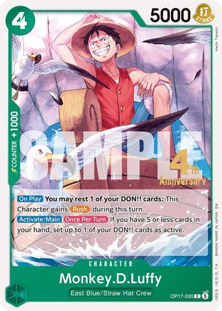 Monkey.D.Luffy (030) (OP17-030) - Common