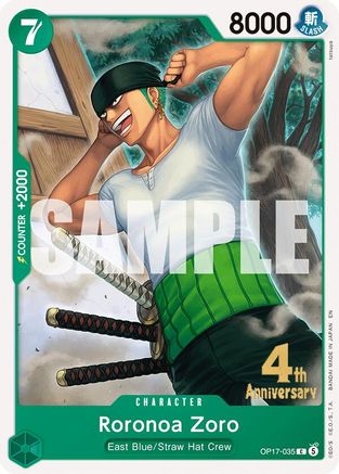 Roronoa Zoro (035) (OP17-035) - Common